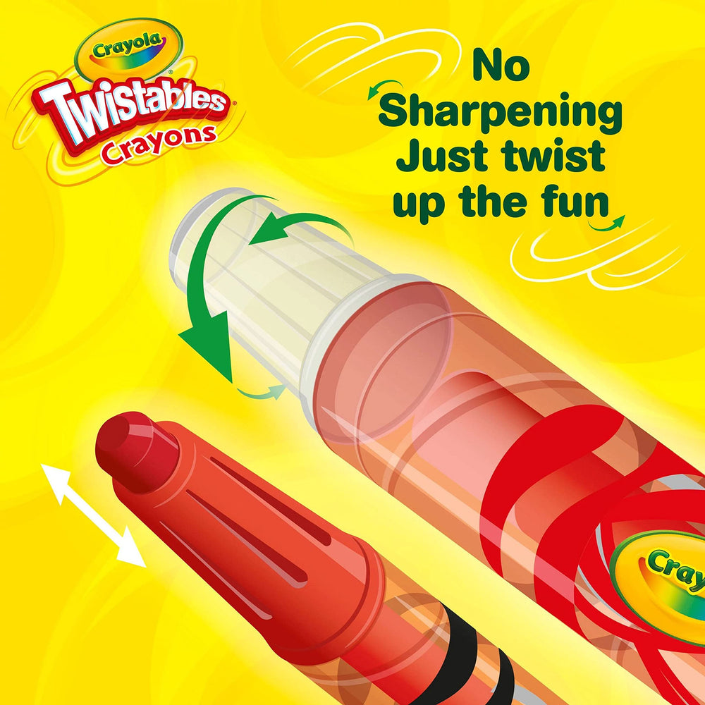 Crayola Twistables Crayons Coloring Set, Mini, Assorted, 24 Count