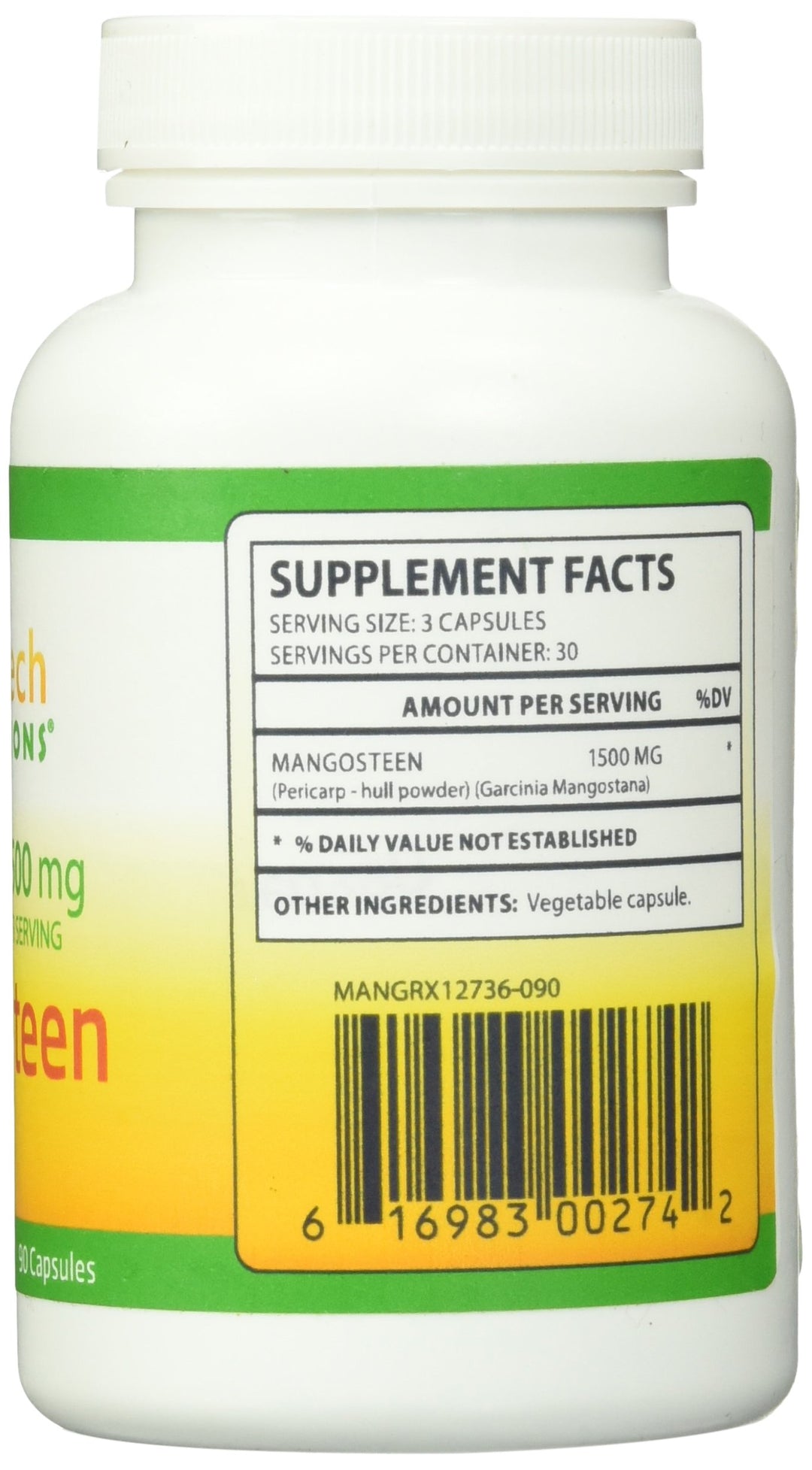 Biotech Nutritions Pure Mangosteen Capsules, 90 Count