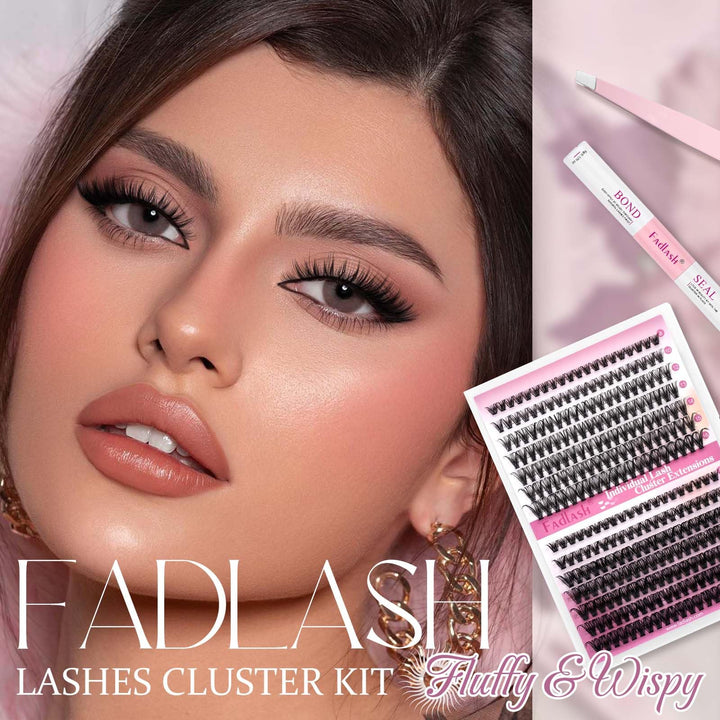 FADLASH DIY Eyelash Extension Kit, D Curl, 240 Count