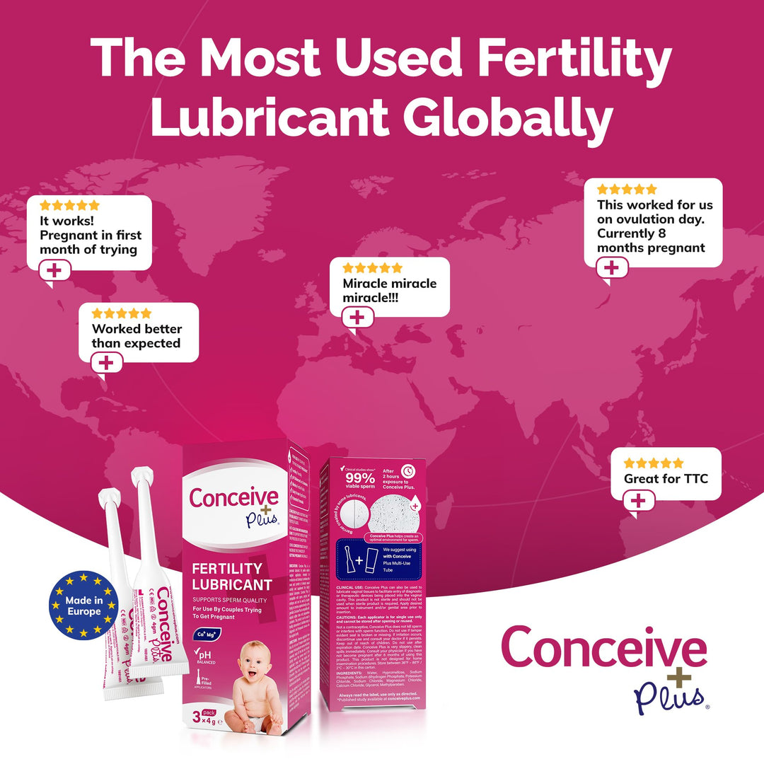 CONCEIVE PLUS Fertility Lubricant, Travel Size, 3 Count