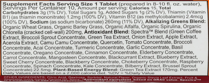 Amazing Grass Effervescent Greens Energy, Tropical Flavor, 10 Count