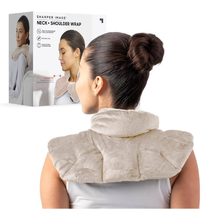 Sharper Image Heated Neck & Shoulder Wrap, Unscented