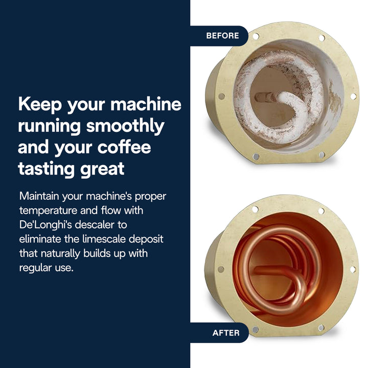 De'Longhi Natural Descaler For Coffee Machines, White, 500 ml