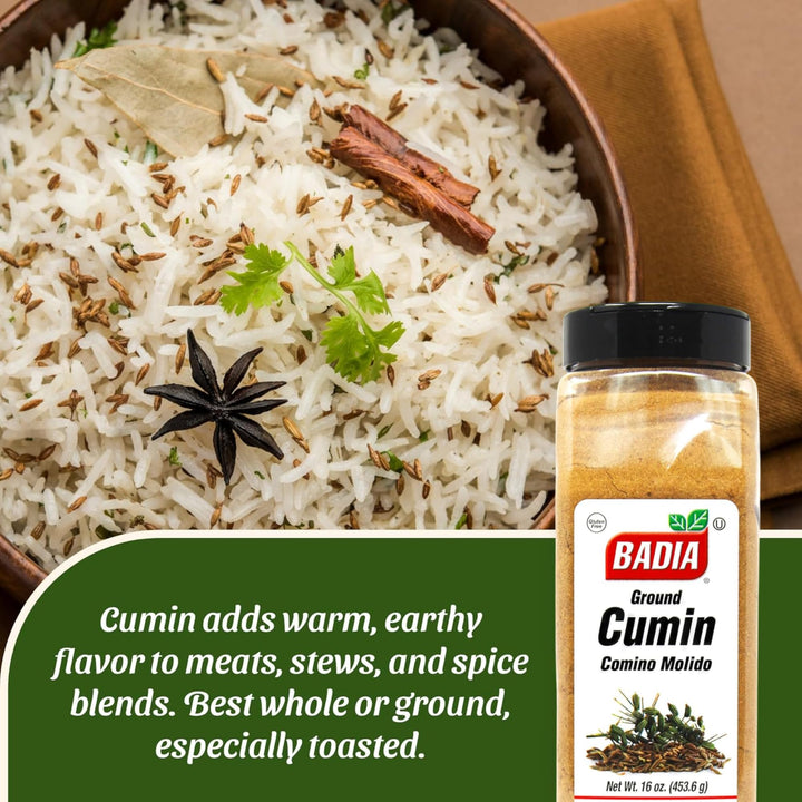 Badia Ground Cumin, 16 oz
