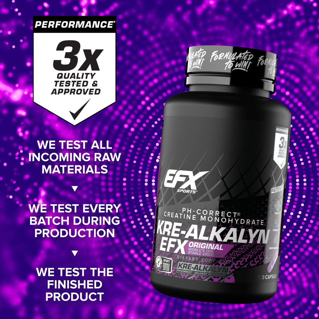 EFX Sports Kre-Alkalyn EFX, 120 Count