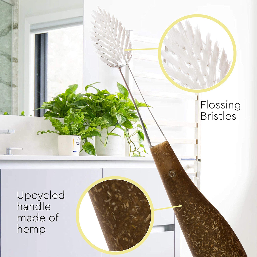 RADIUS Source Brush Toothbrush, Soft Bristles, Upcycled Wood Handle