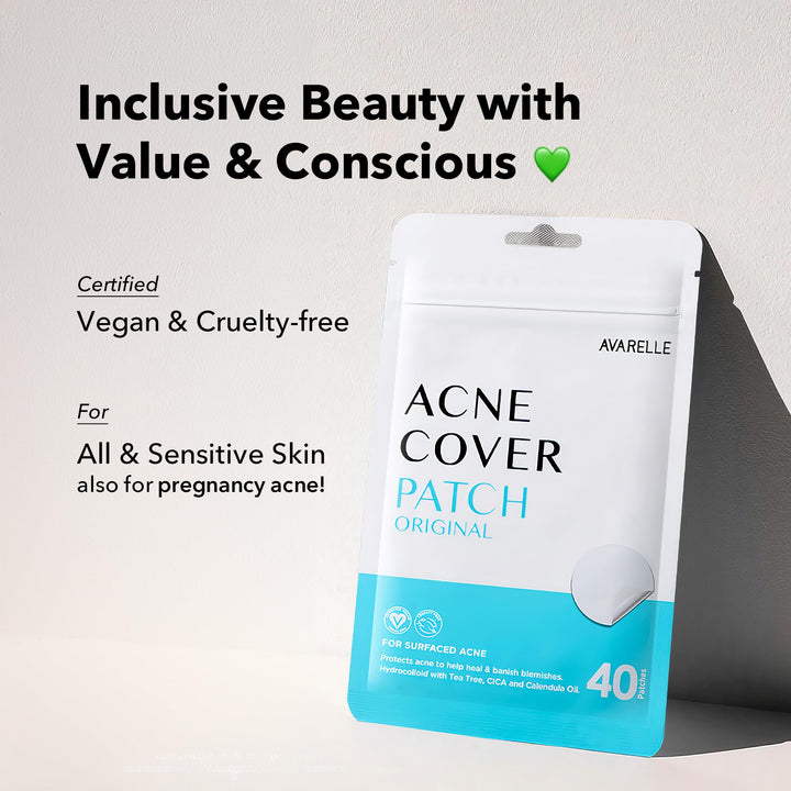 AVARELLE Hydrocolloid Acne Pimple Patches, 40 Count