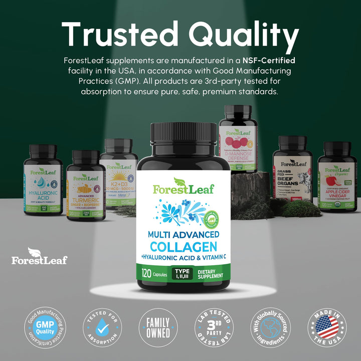ForestLeaf Advanced Collagen Supplement, 120 Count