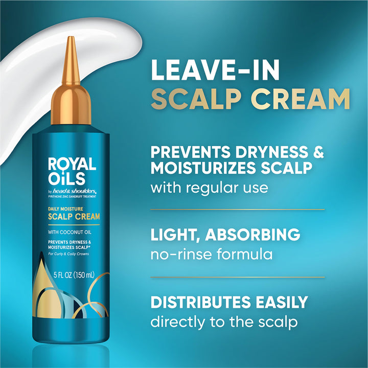 Head & Shoulders Royal Oils Daily Moisture Scalp Cream Treatment, 5 fl oz