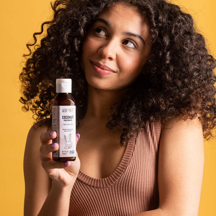 Aura Cacia Organic Fractionated Coconut Oil, 4 fl oz