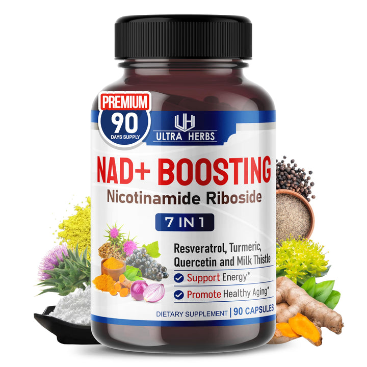 ULTRA HERBS NAD+ Supplement, 90 Count