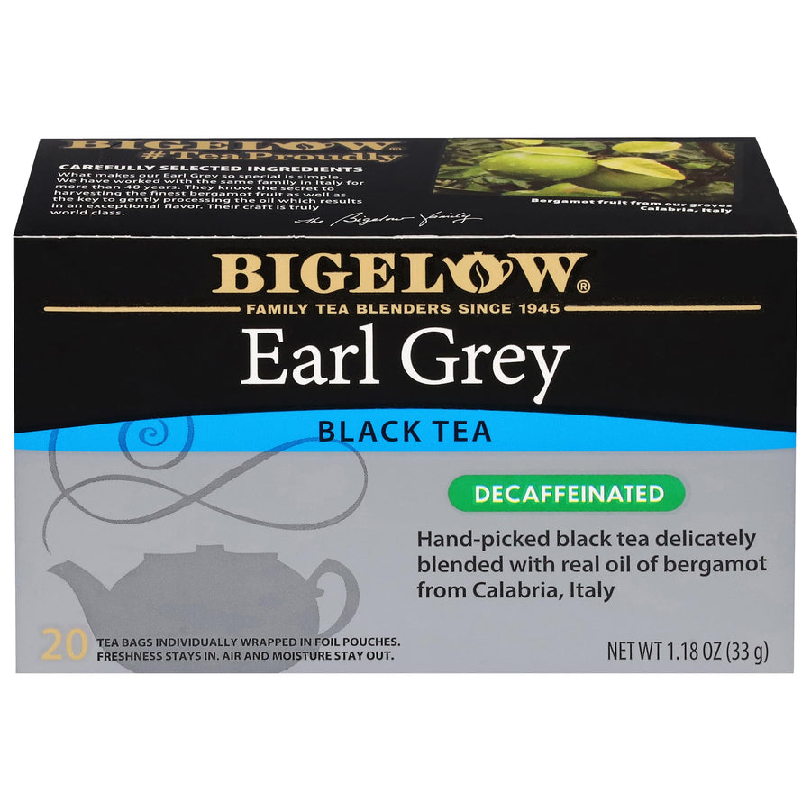 Bigelow Tea Earl Grey Decaffeinated Tea, 20 Count
