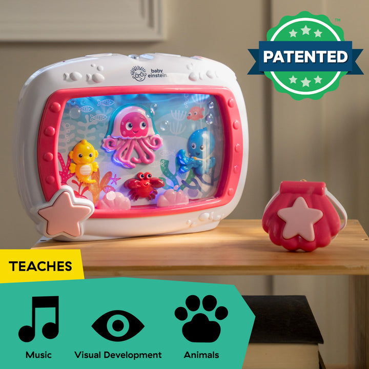 Baby Einstein Sea Dreams Soother Musical Crib Toy And Sound Machine, Pink