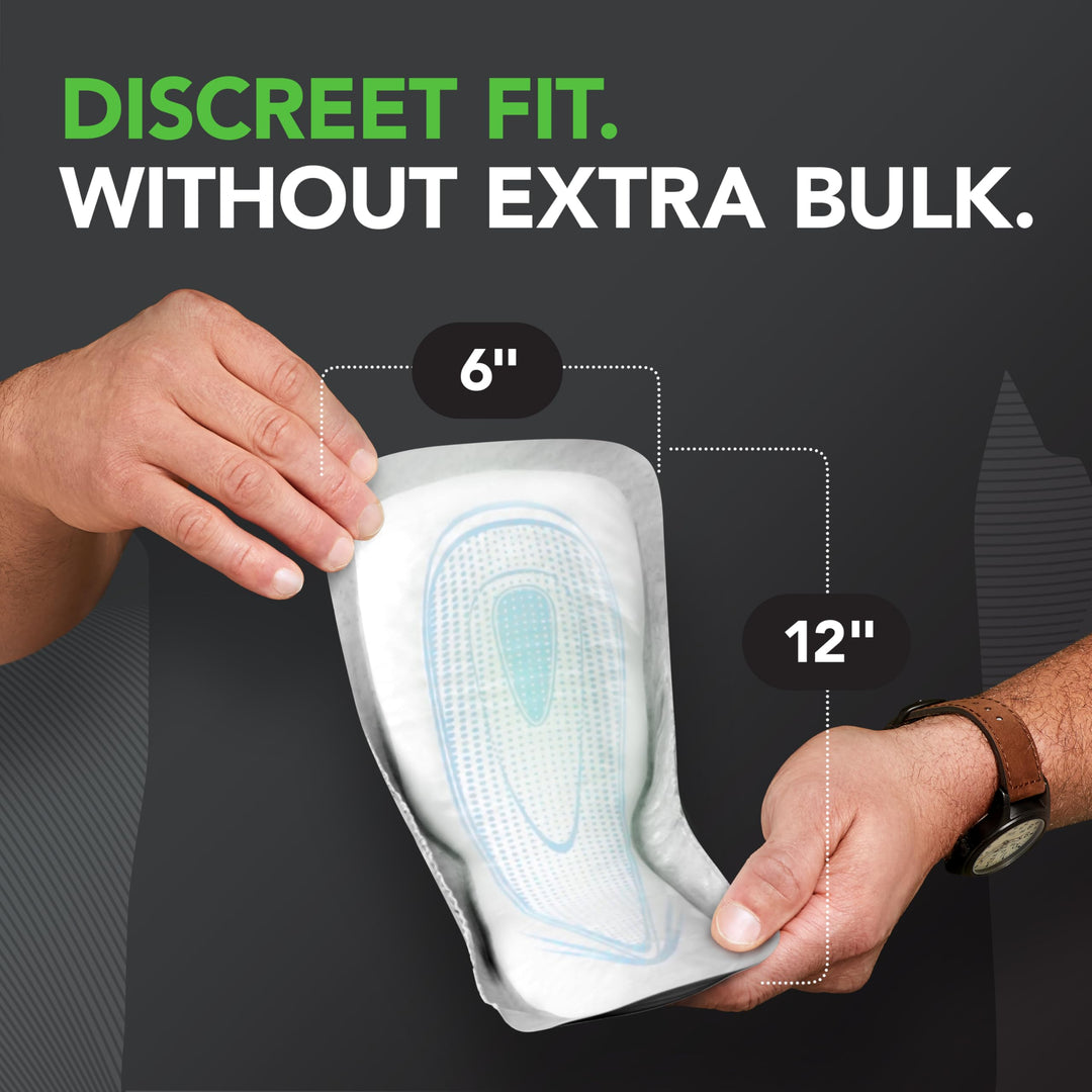 Depend Incontinence Guards For Men, Maximum Absorbency, 104 Count, Pack of 2