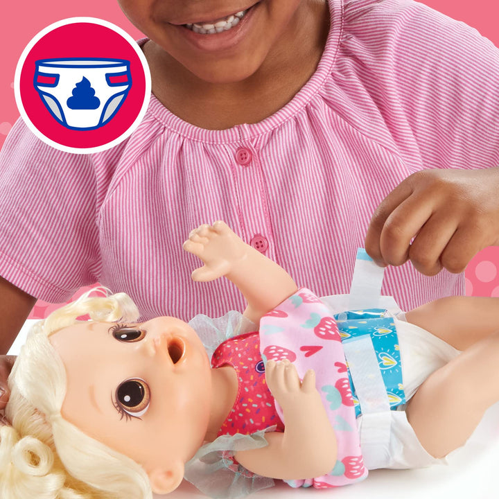Baby Alive Magical Mixer Doll, Strawberry Shake, Blonde Hair