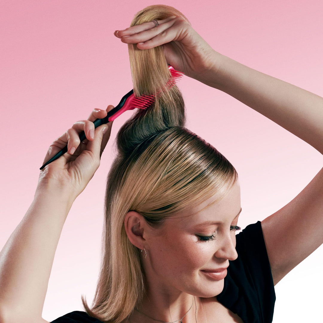 Tangle Teezer The Back-Combing Hairbrush, Coral Sunshine