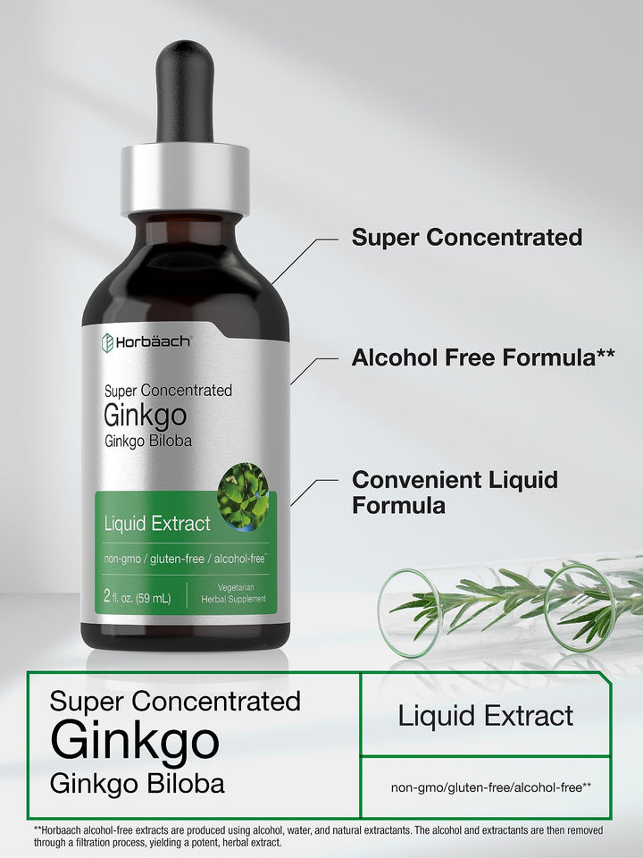 Horbäach Ginkgo Biloba Extract Liquid, 2 fl oz