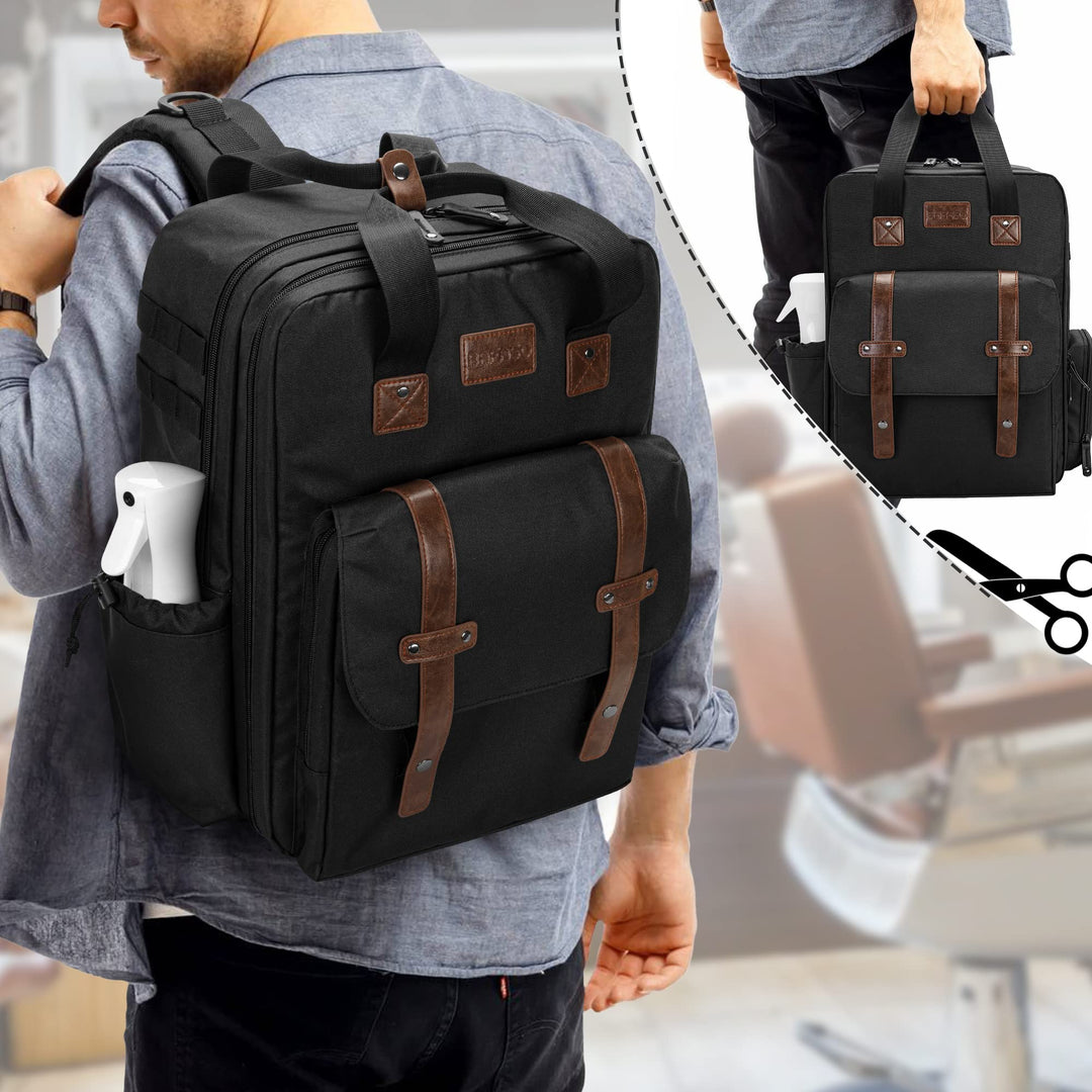 BAFASO Barber Case, Black, Large Capacity