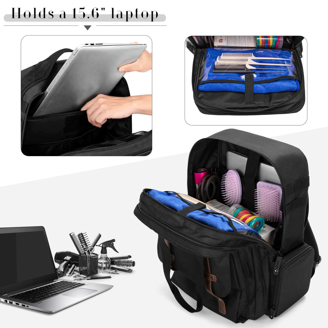 BAFASO Barber Case, Black, Large Capacity