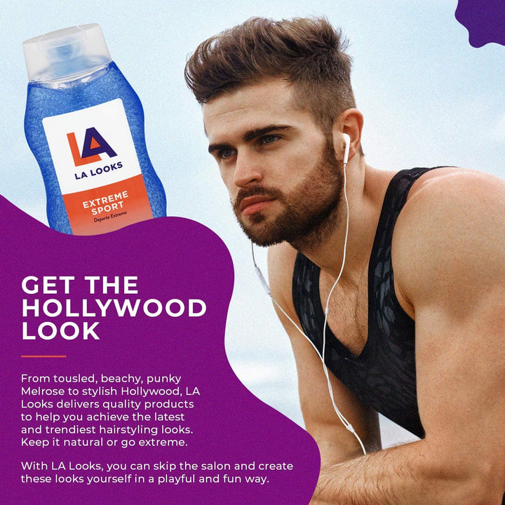L.A. Looks Styling Hair Gel, Extreme Sport, 20 oz