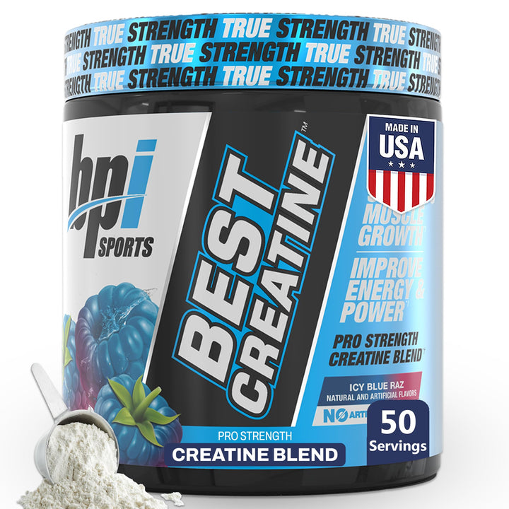 BPI Sports Best Creatine, Icy Blue Raz, 50 Servings
