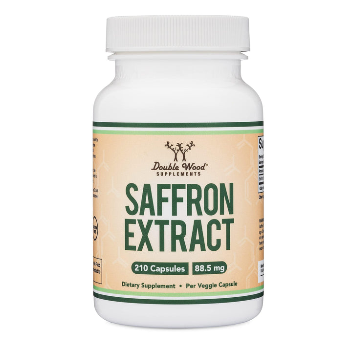 Double Wood Supplements Saffron Supplement, 88.5 mg, 210 Count