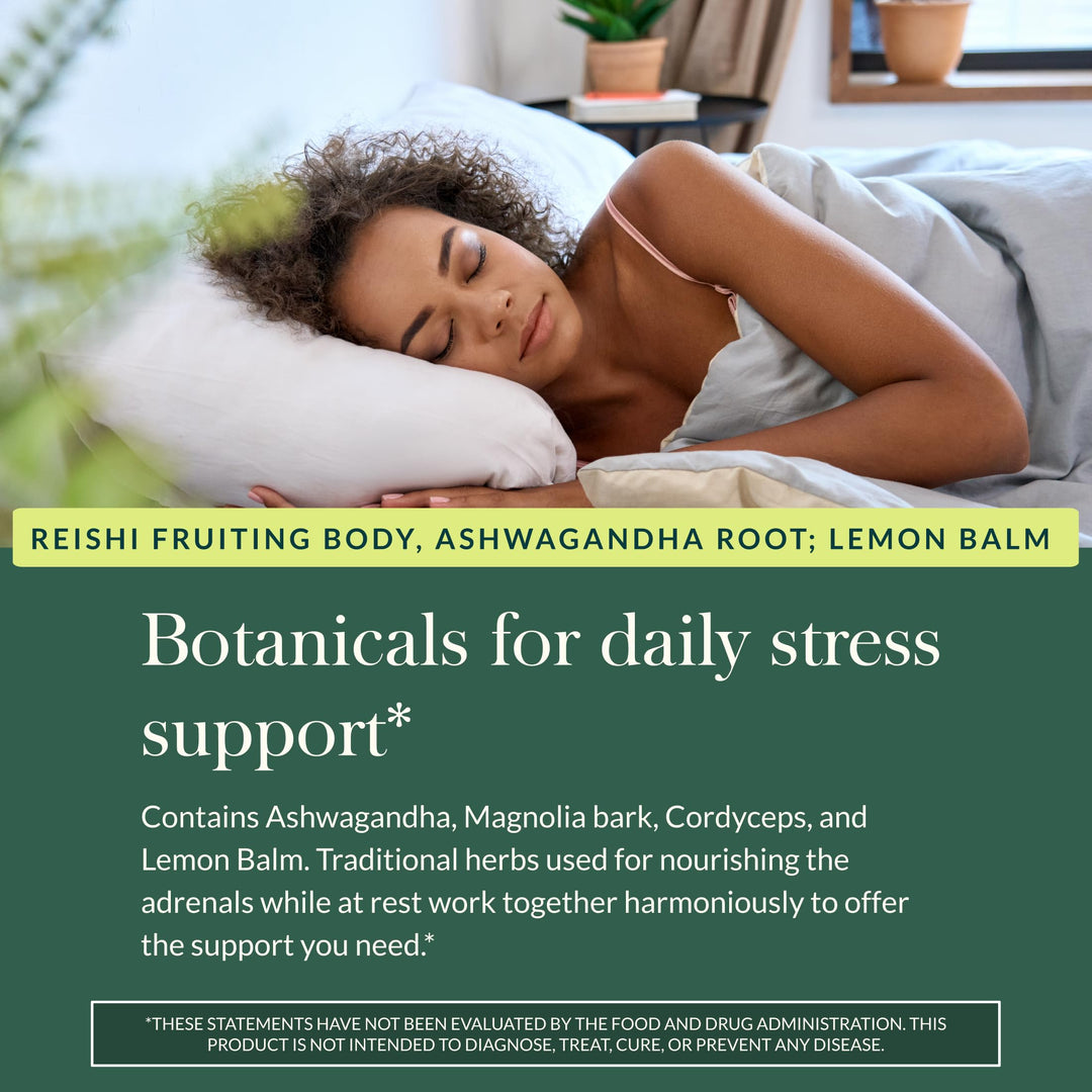 Gaia Herbs Adrenal Health Nightly Restore, Vegan Liquid Capsules, 60 Count