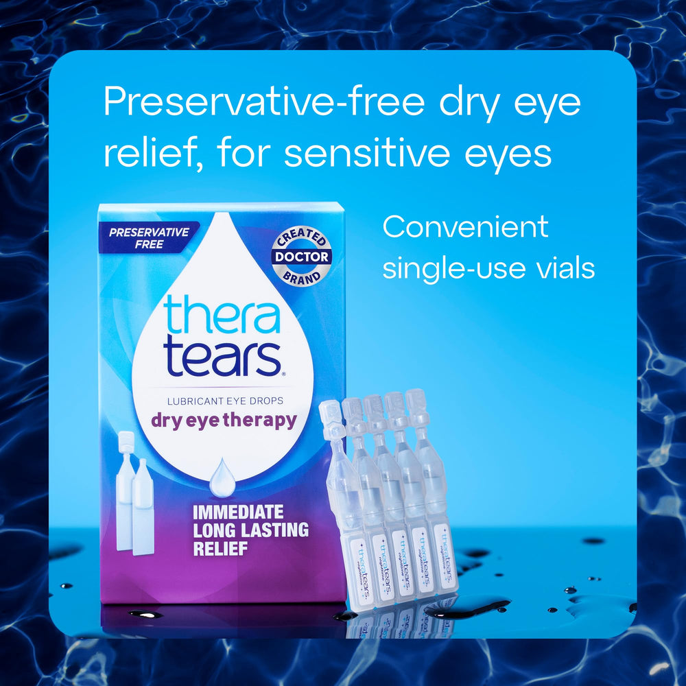 Thera Tears Eye Drops, Preservative Free, 30 Count