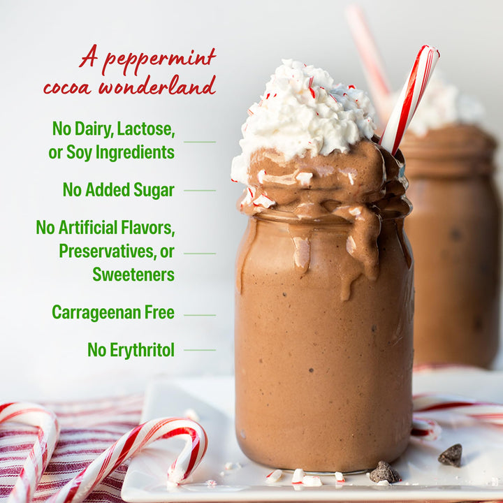 Orgain Organic Vegan Protein Powder, Peppermint Hot Cocoa, 1.02 lb