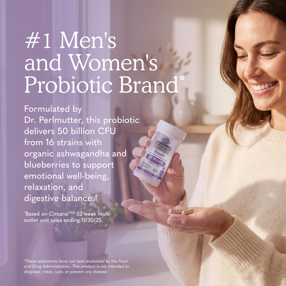 Garden of Life Dr. Formulated Probiotics Mood+ Capsules, 60 Count