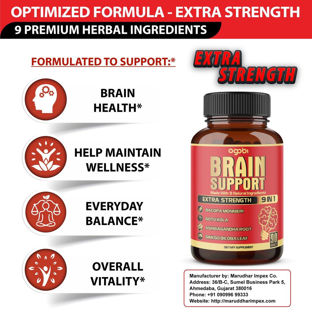 agobi Brain Support Supplement, 90 Count