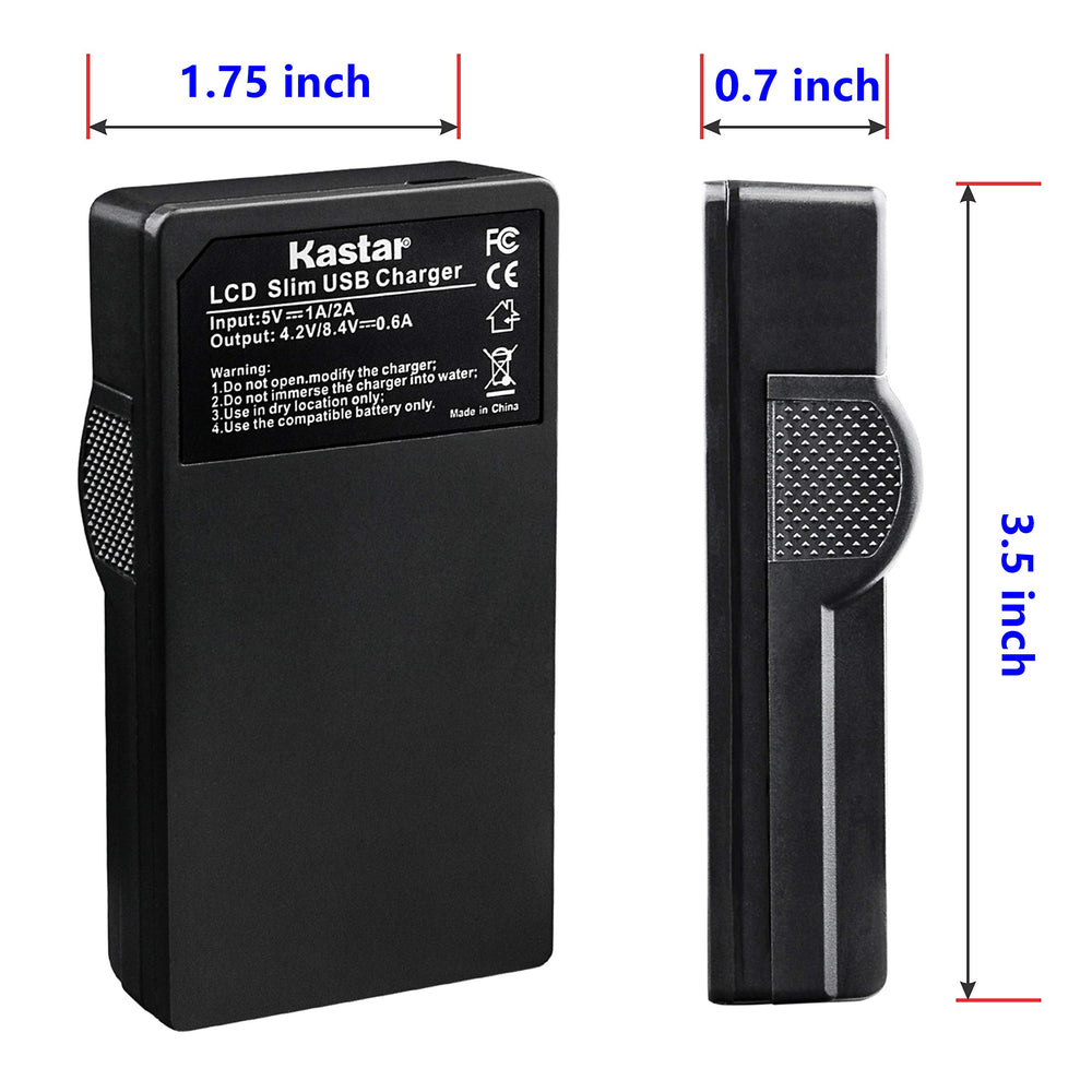 Kastar LCD USB Charger for Sony NP-BN1 Battery