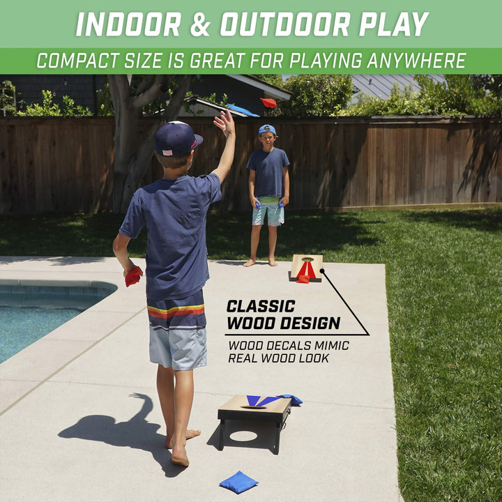 GoSports Cornhole Game Set, Wood Design, 2 ft x 1 ft