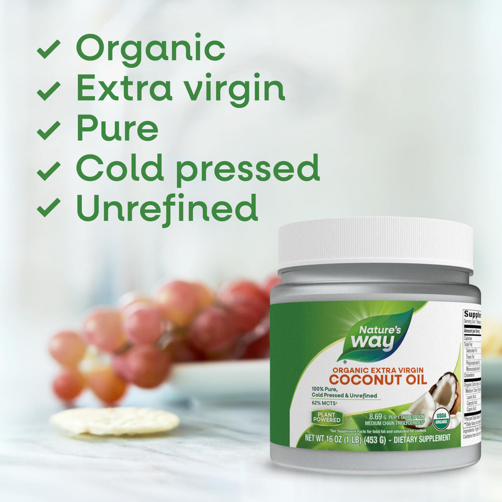 Nature's Way Organic Extra Virgin Coconut Oil, 32 oz