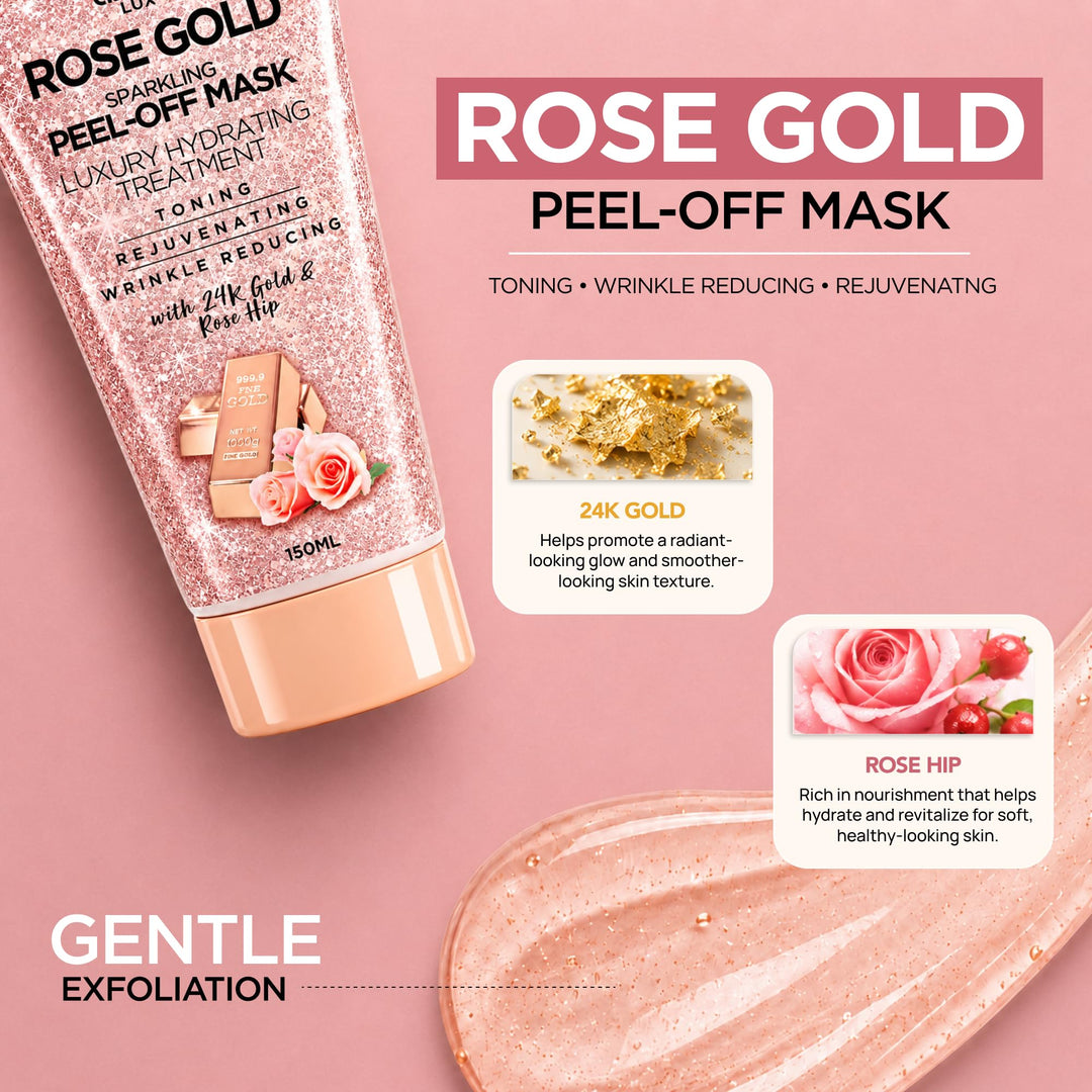 Azure Cosmetics Rose Gold Hydrating Peel Off Face Mask, 5.07 fl oz