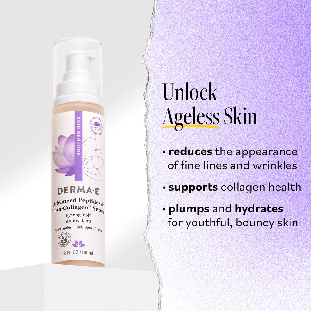 DERMA-E Advanced Peptides and Collagen Serum, 2 fl oz