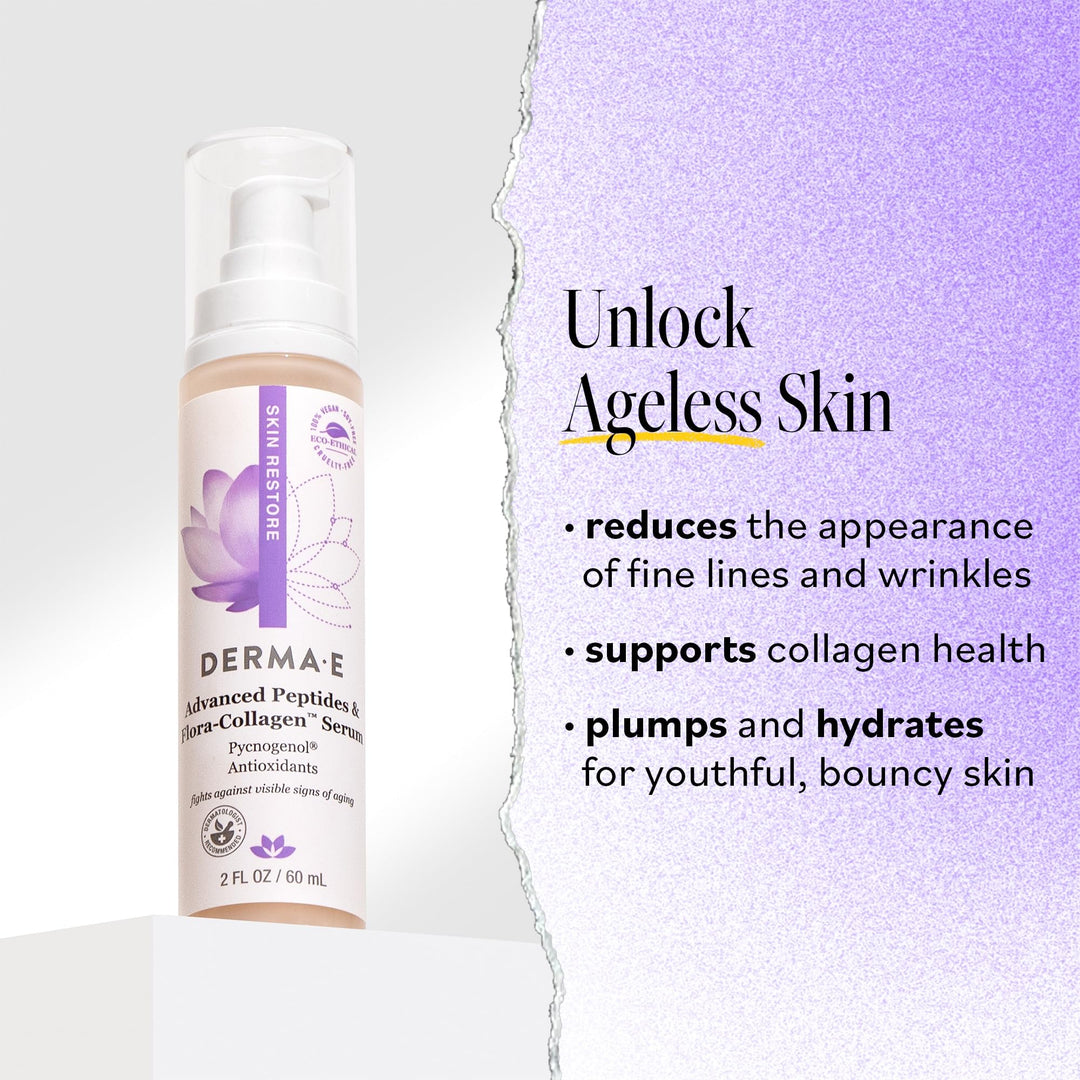 DERMA-E Advanced Peptides and Collagen Serum, 2 fl oz