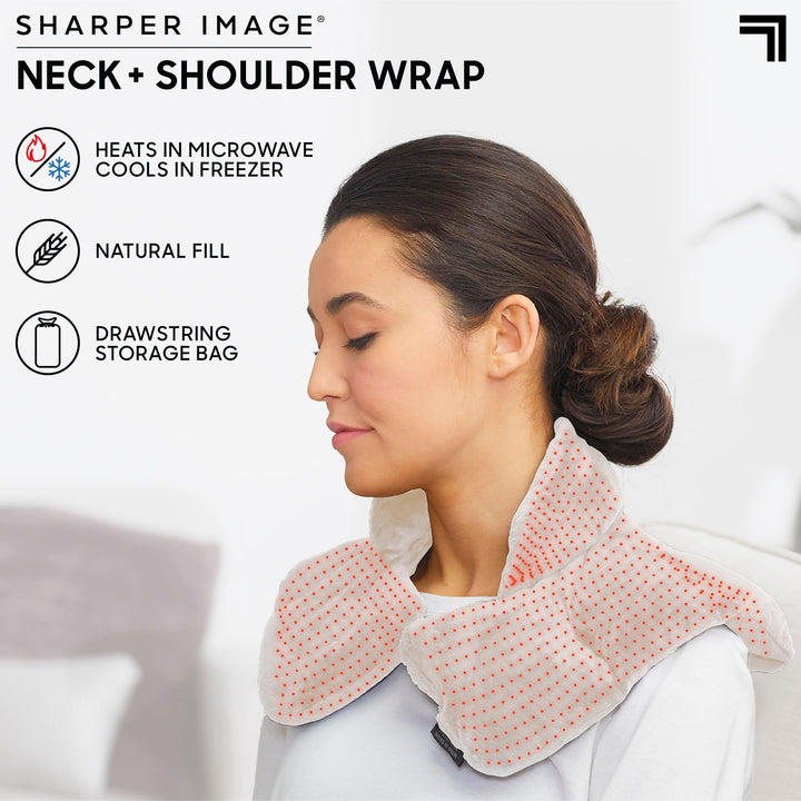 Sharper Image Heated Neck & Shoulder Wrap, Unscented