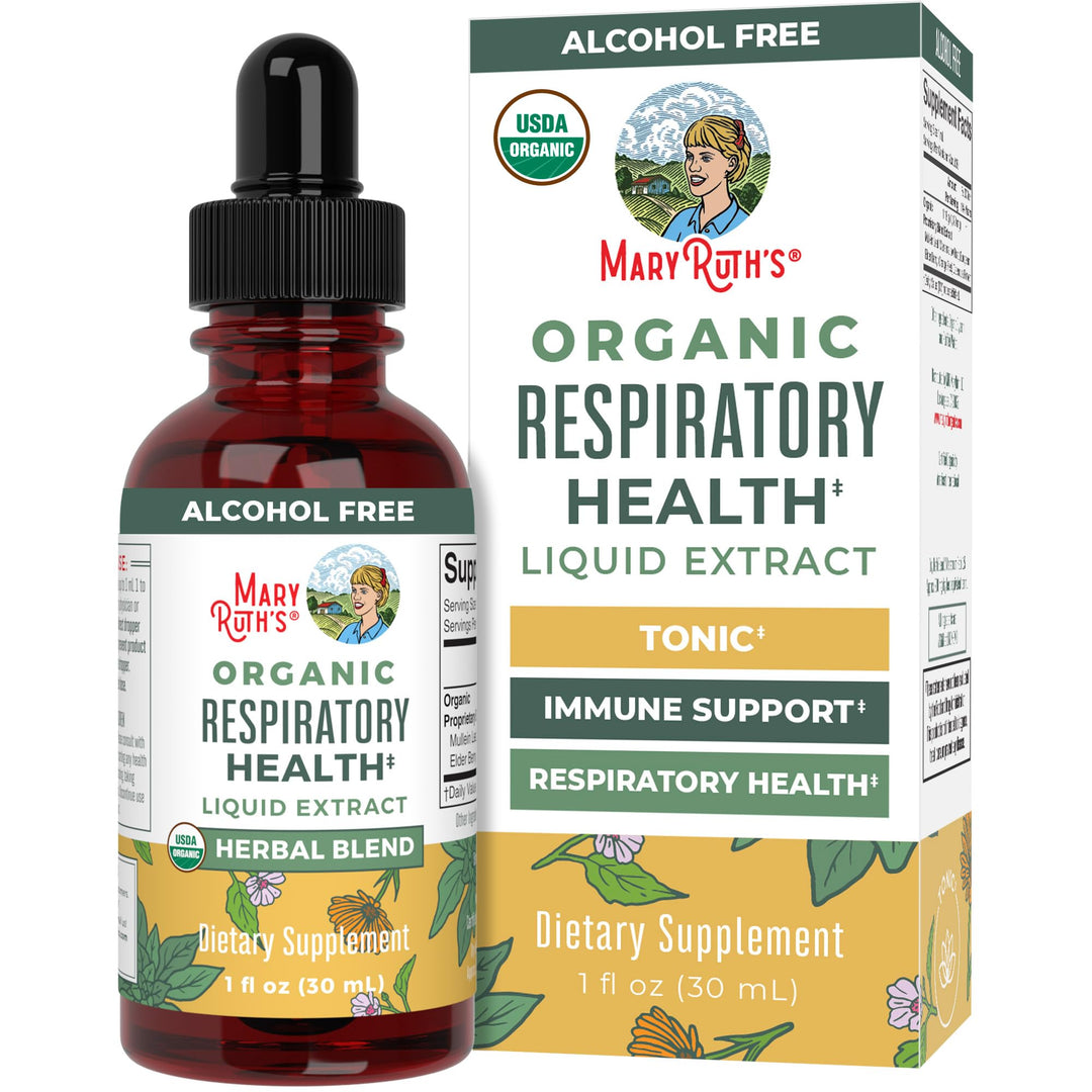 MARYRUTH'S Respiratory Health Liquid Drops, Herbal Blend, 1 fl oz