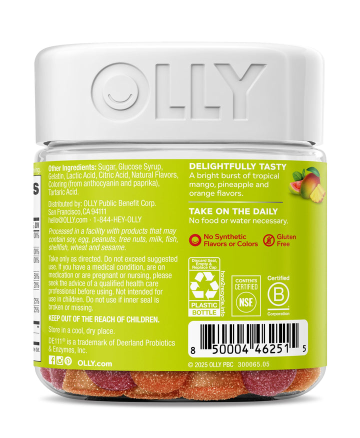 OLLY Multi + Probiotic Gummy Vitamin, 70 Count