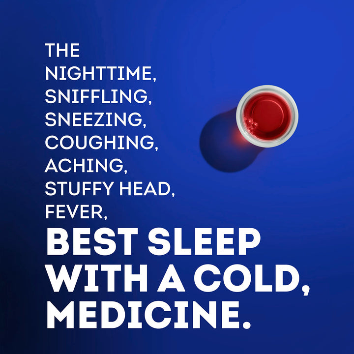 Vicks NyQuil Severe Cold and Flu Medicine, Berry Flavor, 12 fl oz, Pack of 2