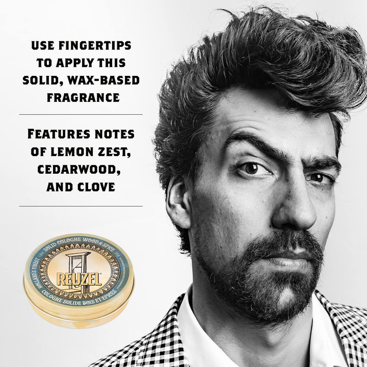 REUZEL Wood & Spice Solid Cologne Balm, 1.3 oz