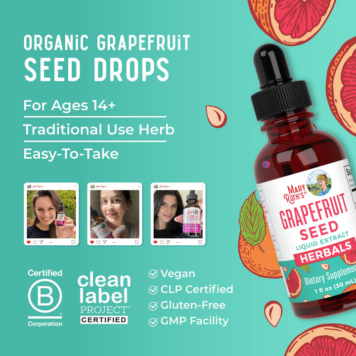 MaryRuth's Grapefruit Seed Extract Liquid Drops, 1 fl oz