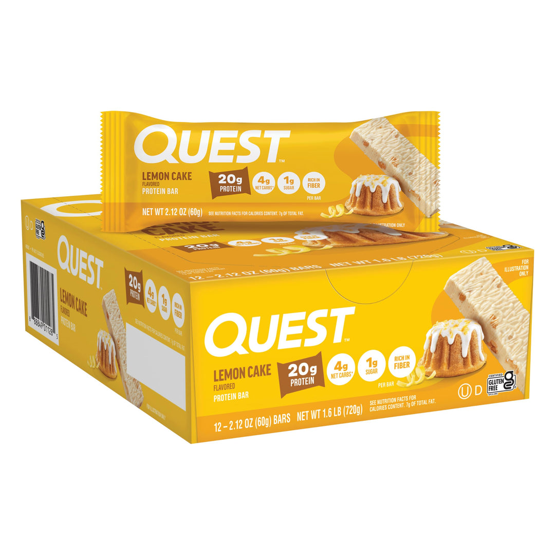 Quest Protein Bars, Lemon Cake, 12 Count