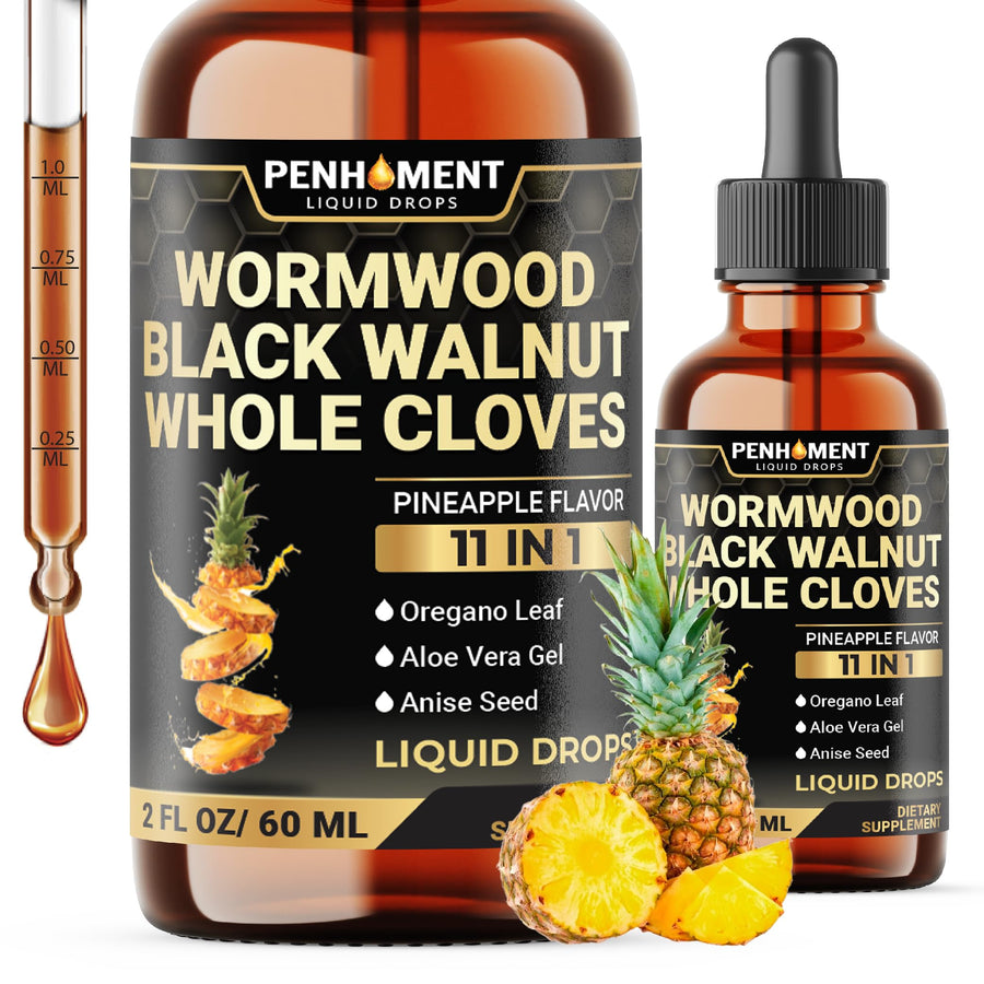 Penhoment Liquid Wormwood Drops, Pineapple Flavor, 2 fl oz