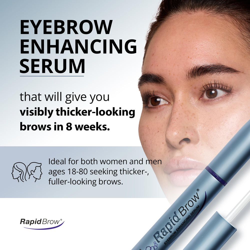 RapidBrow Eyebrow Serum, Clear, 1 fl oz