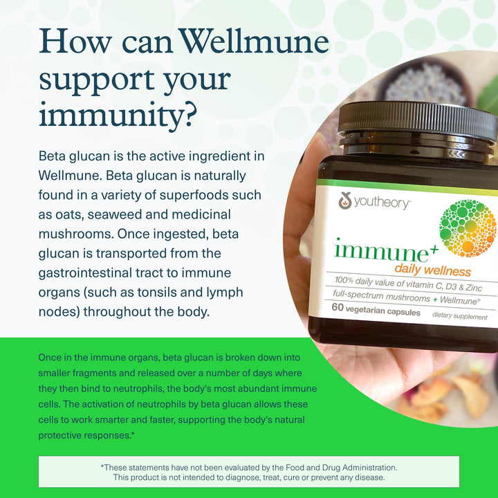 YOUTHEORY Immune+ Daily Wellness, 60 Count
