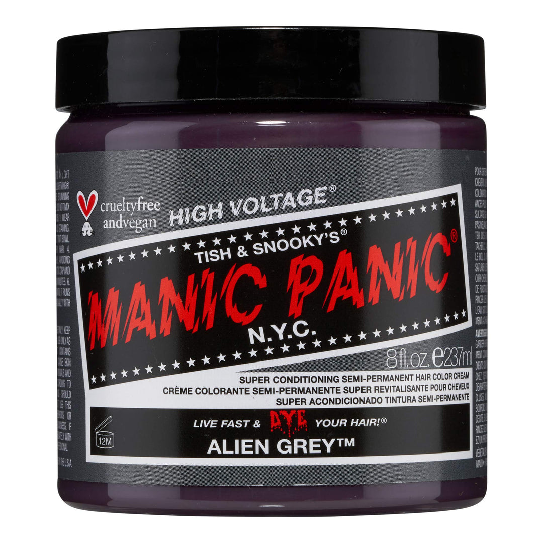 MANIC PANIC Alien Grey Hair Dye Classic, 8 fl oz