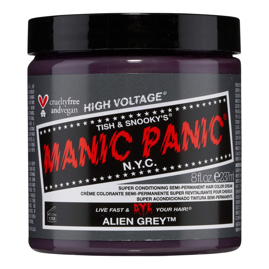 MANIC PANIC Alien Grey Hair Dye Classic, 8 fl oz