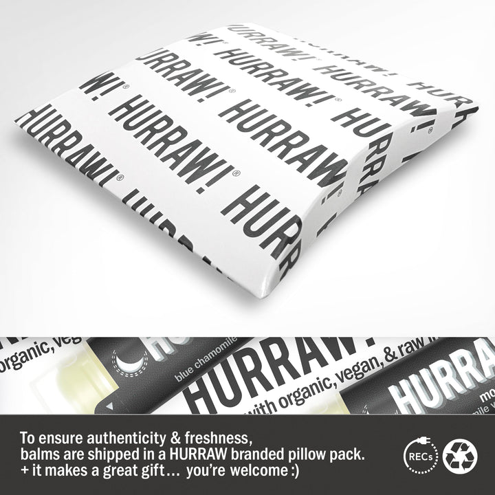 HURRAW! Moon Night Treatment Lip Balm, Blue Chamomile Vanilla